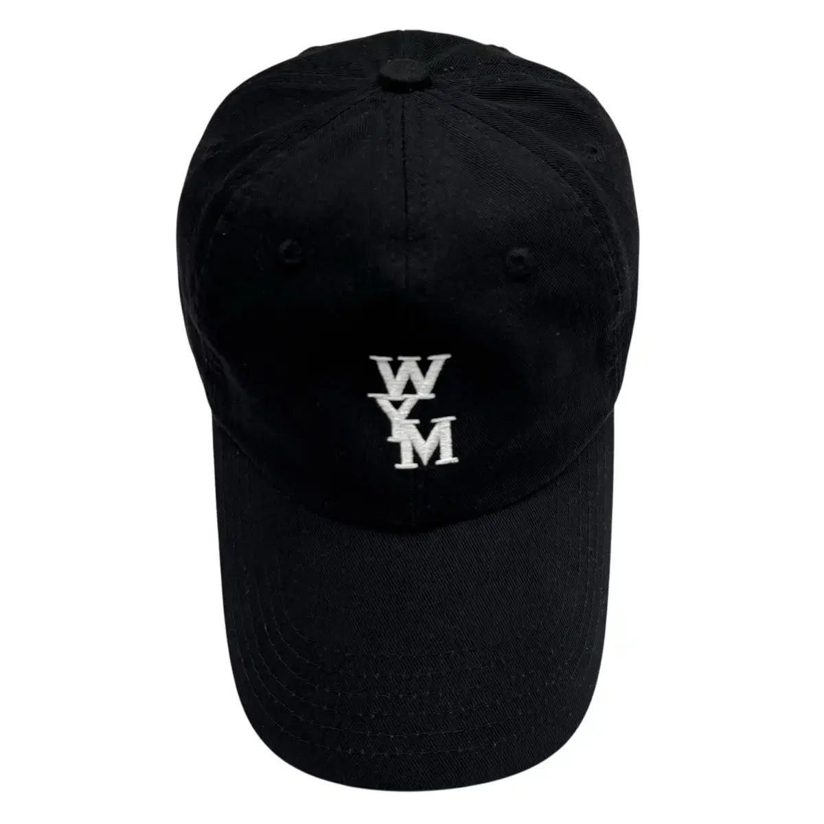 21ss WOOYOUNGMI ウーヨンミ WYM ロゴ ブラック ベースボールキャップ