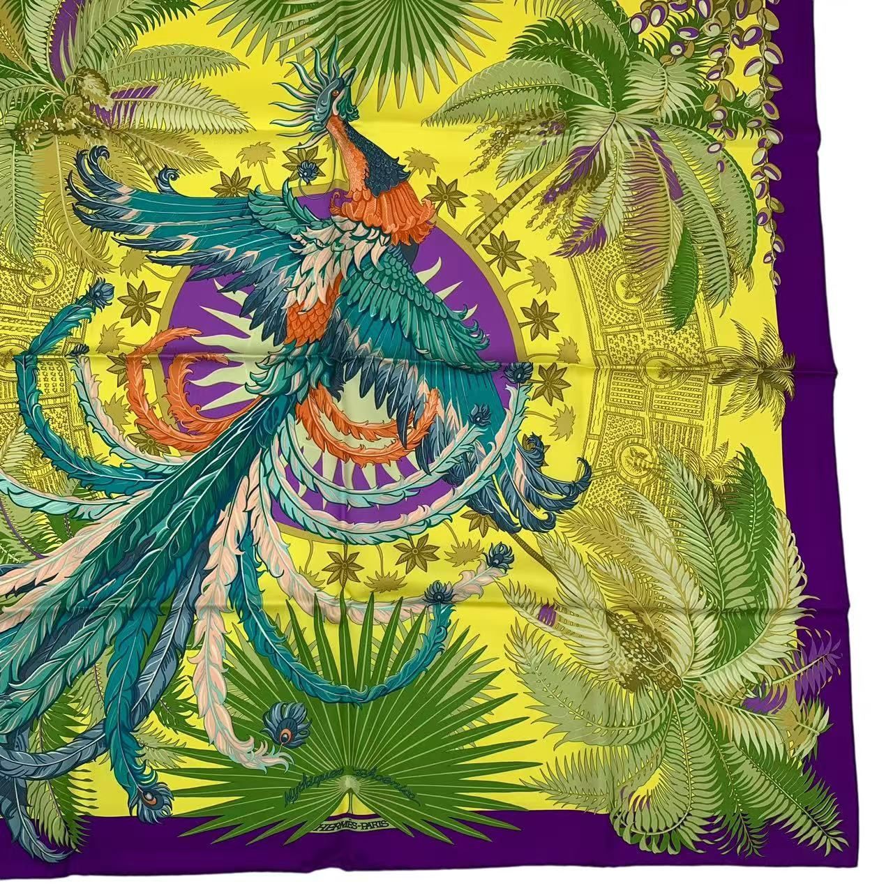 新品同様 HERMES エルメス カレ90 Mythiques phoenix 不死鳥の神話