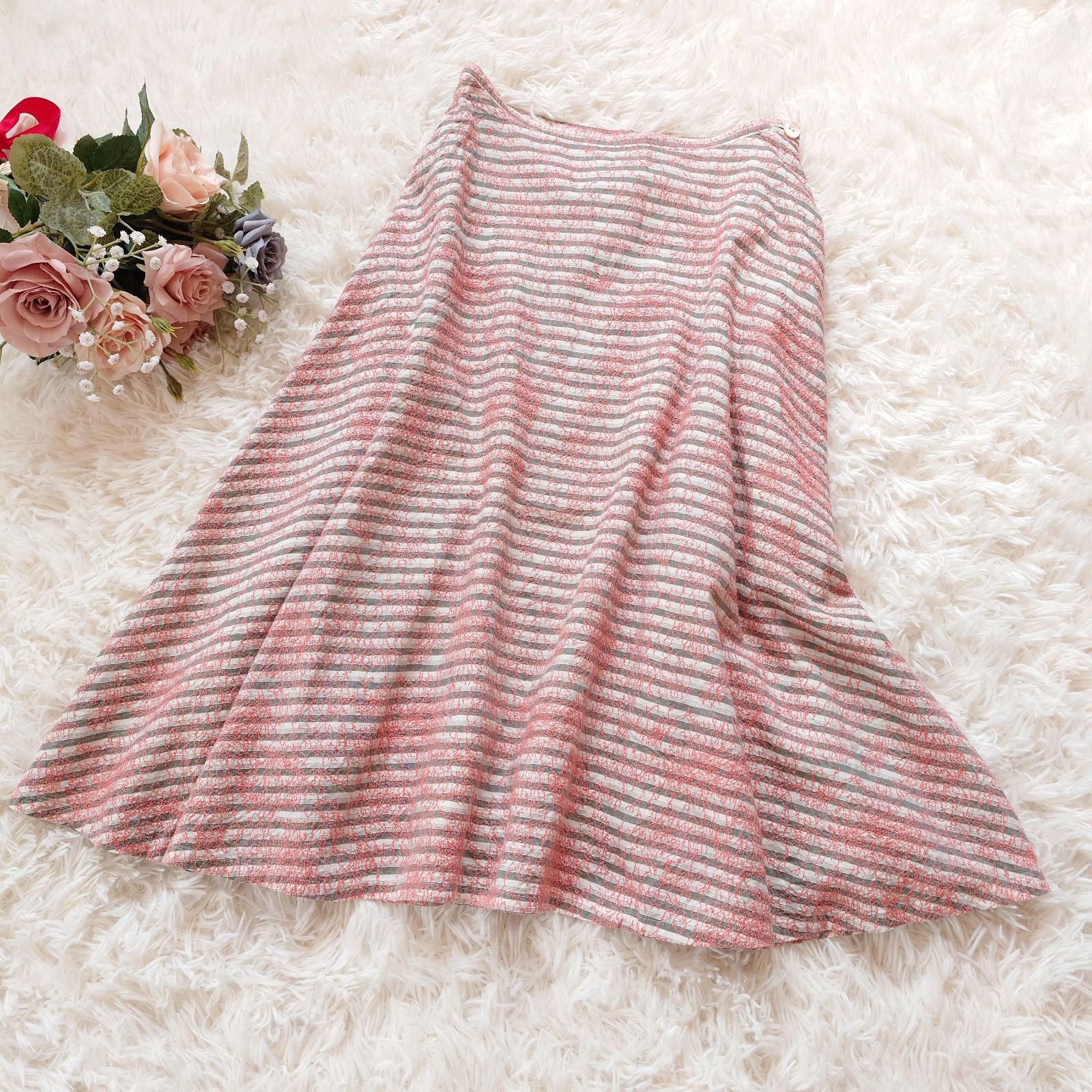 専用　minaperhonen ミナペルホネン 総柄　スカート　フレア　ウール mina perhonen（ミナペルホネン） 【期間限定価格】ミナペルホネン