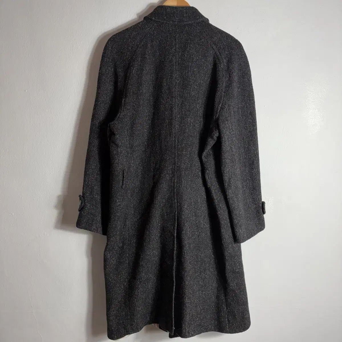 90s ヴィンテージ DARK GRAY ウール ロングコート (40) - メルカリ