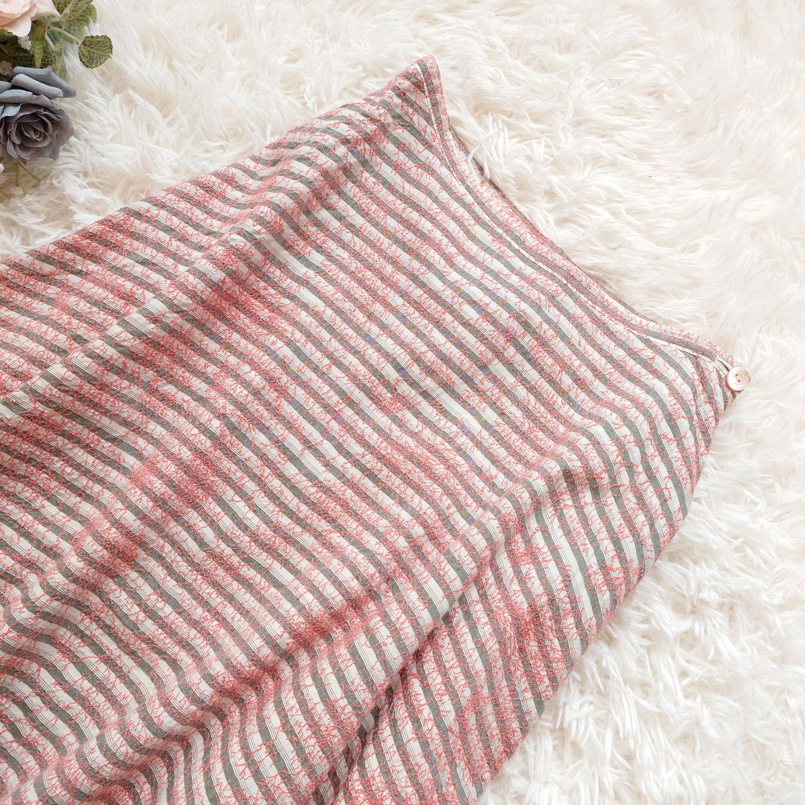 専用　minaperhonen ミナペルホネン 総柄　スカート　フレア　ウール mina perhonen（ミナペルホネン） *trees ウールプリントフレア