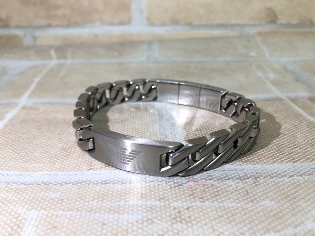 中古】 EMPORIO ARMANI エンポリオアルマーニ ブレスレット シルバー
