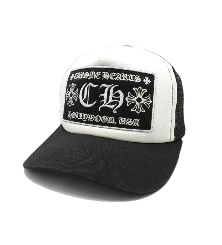 Chrome Hearts メッセージ刺繍 トラッカーキャップ クロムハーツ CHROME HEARTS 【 CH TRUCKER CAP 】 CH 刺繍 ワッペン