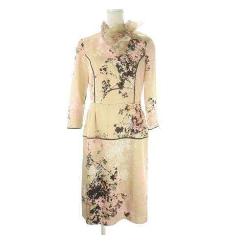 オースチン リード Austin Reed ワンピース 38 ピンクベージュ サテン