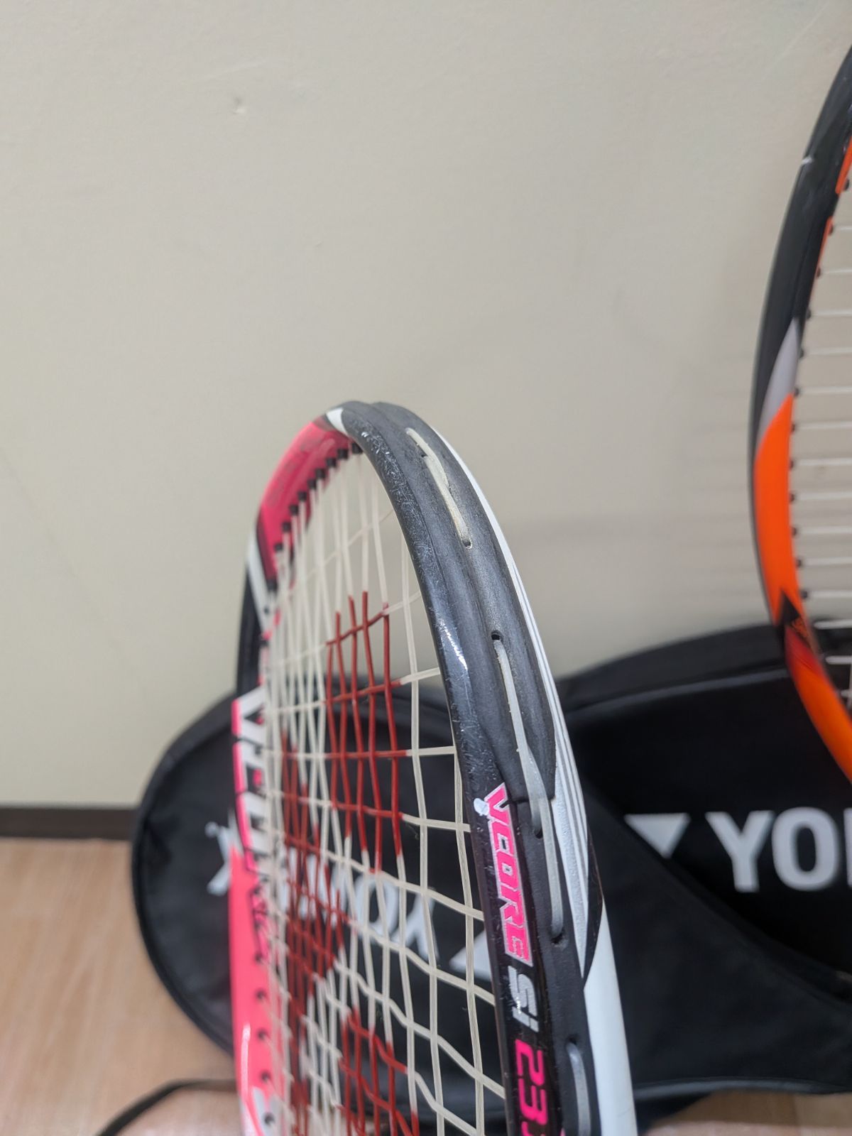 2本セット YONEX 硬式テニスラケット ピンク オレンジ - メルカリ