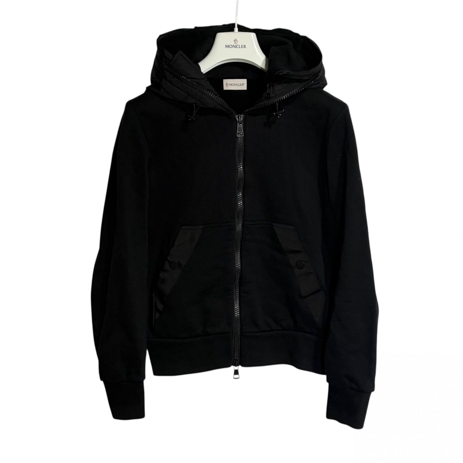 MONCLER/XS /ブラック /ダブルフードパーカー /型番D2091842200080451