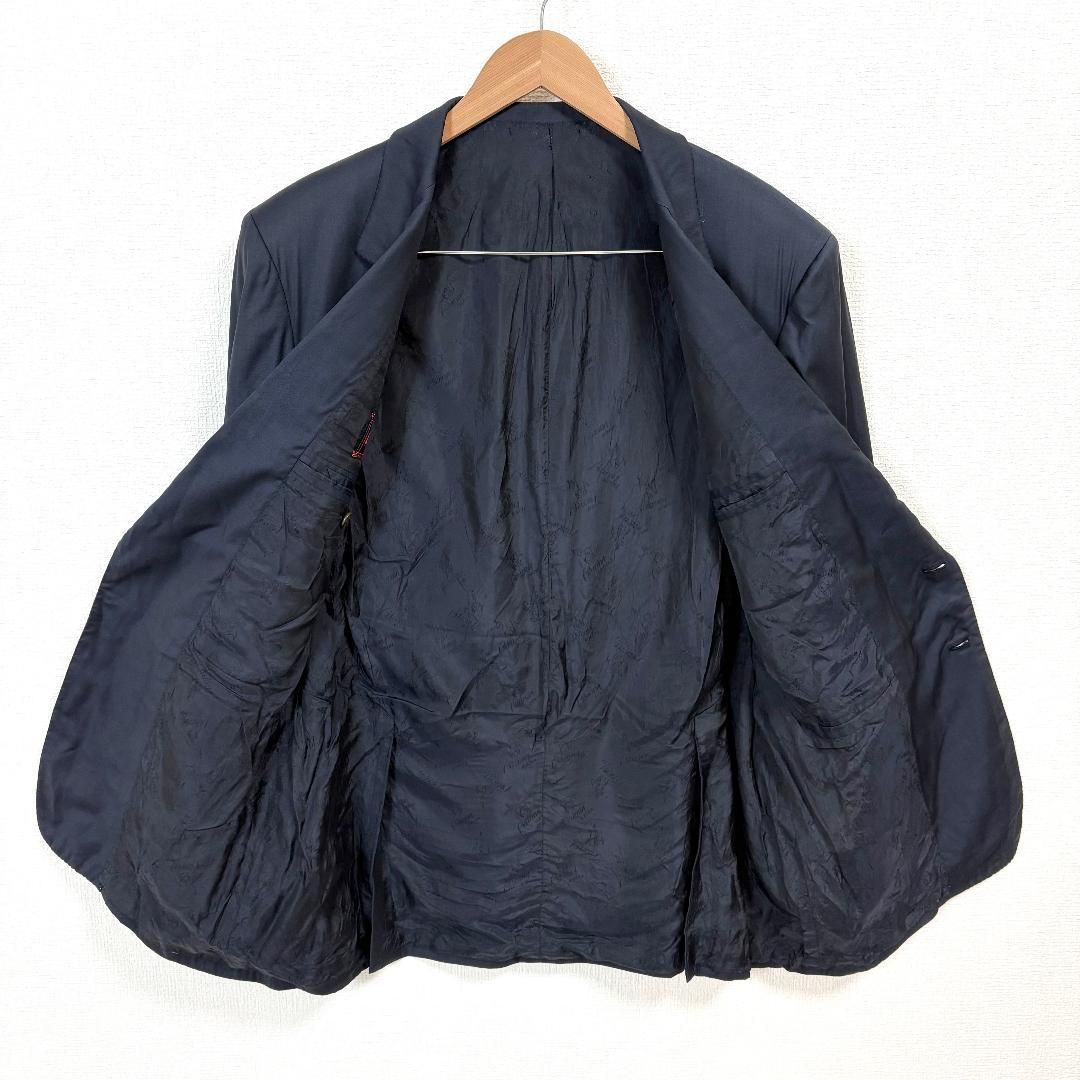 Brioni ジャケット ダークネイビー　無地 ミッドナイトブルー ヘリンボーン スーパー180ウール Brera ジャケット