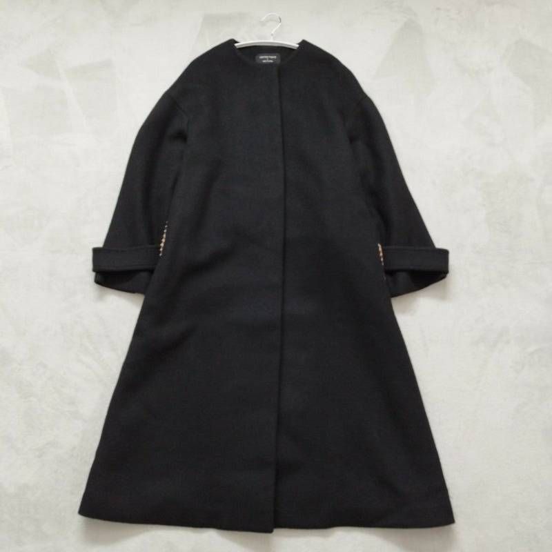 UNITED TOKYO バックチェックフレアコート チェック 切り替え ロング