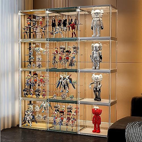 フィギュアケース 棚 アクリル 2個セット 開閉 コレクションケース uv