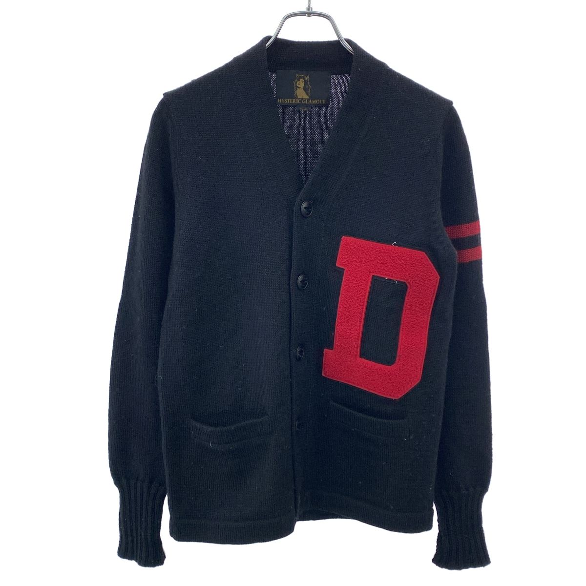 HYSTERIC GLAMOUR ヒステリックグラマー レタードニットカーディガン