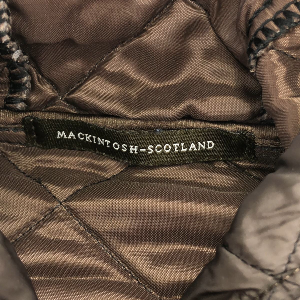 MACKINTOSH マッキントッシュ ナイロンキルティング フードコート 