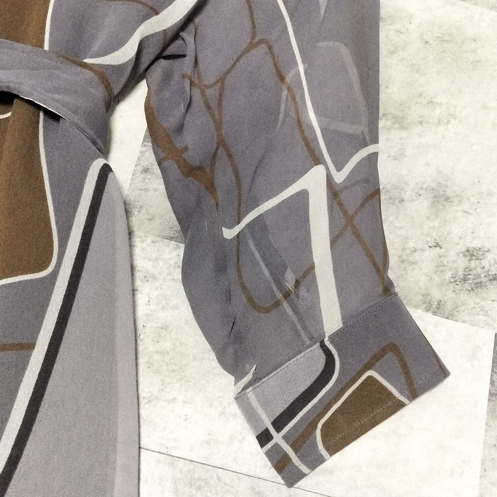 Max Mara マックスマーラ 白タグ シアー シャツワンピース Мサイズ