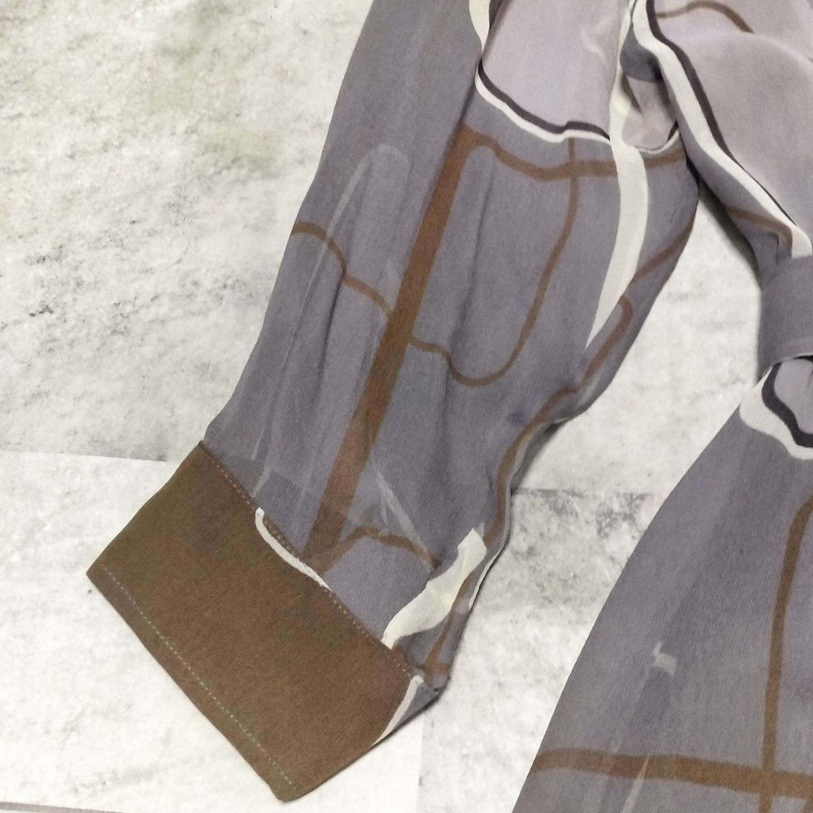 Max Mara マックスマーラ 白タグ シアー シャツワンピース Мサイズ