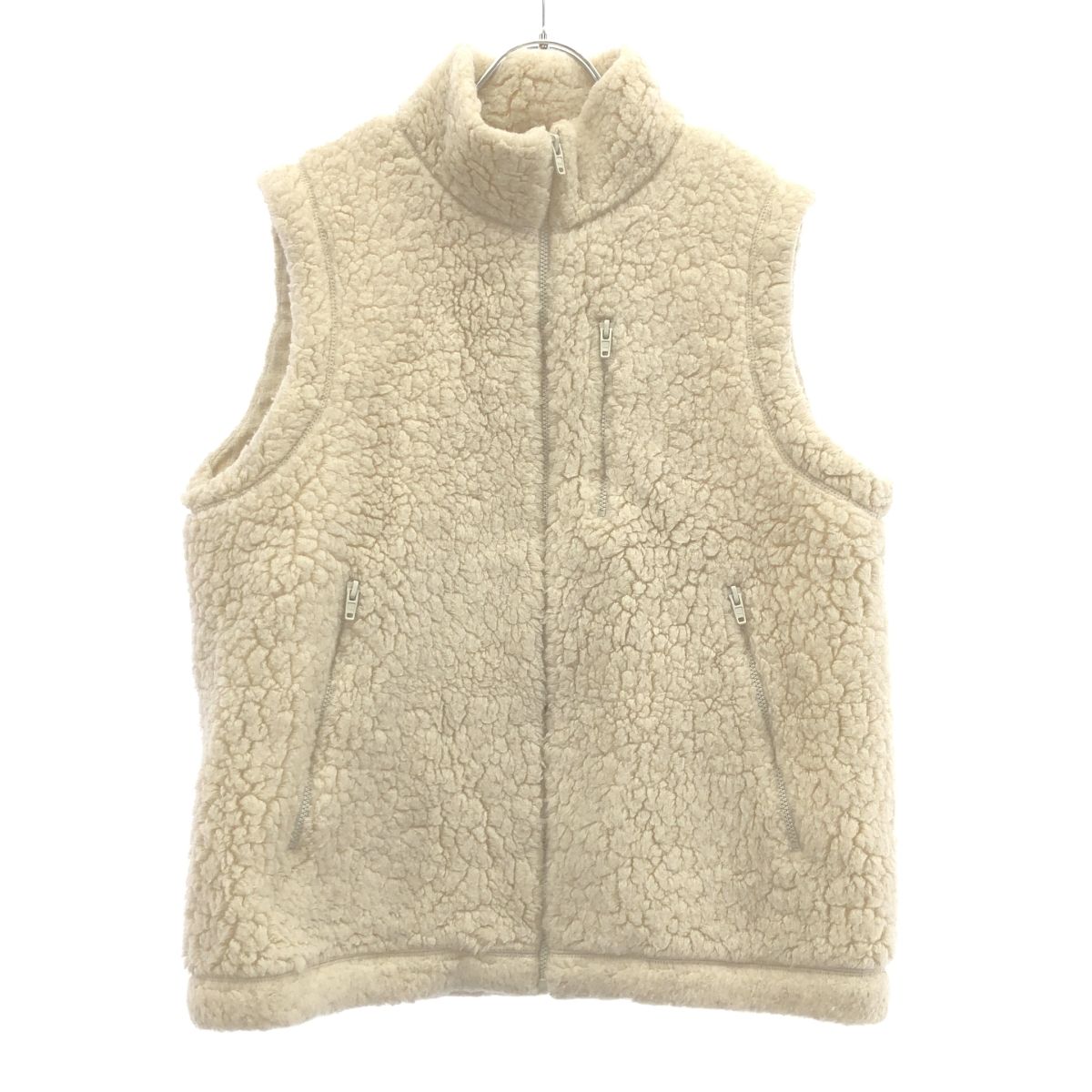 YAECA / ヤエカ　ユニセックス ウール　フルジップアップ　ボアベスト YAECA (ヤエカ) WOOL VEST / ウールベスト
