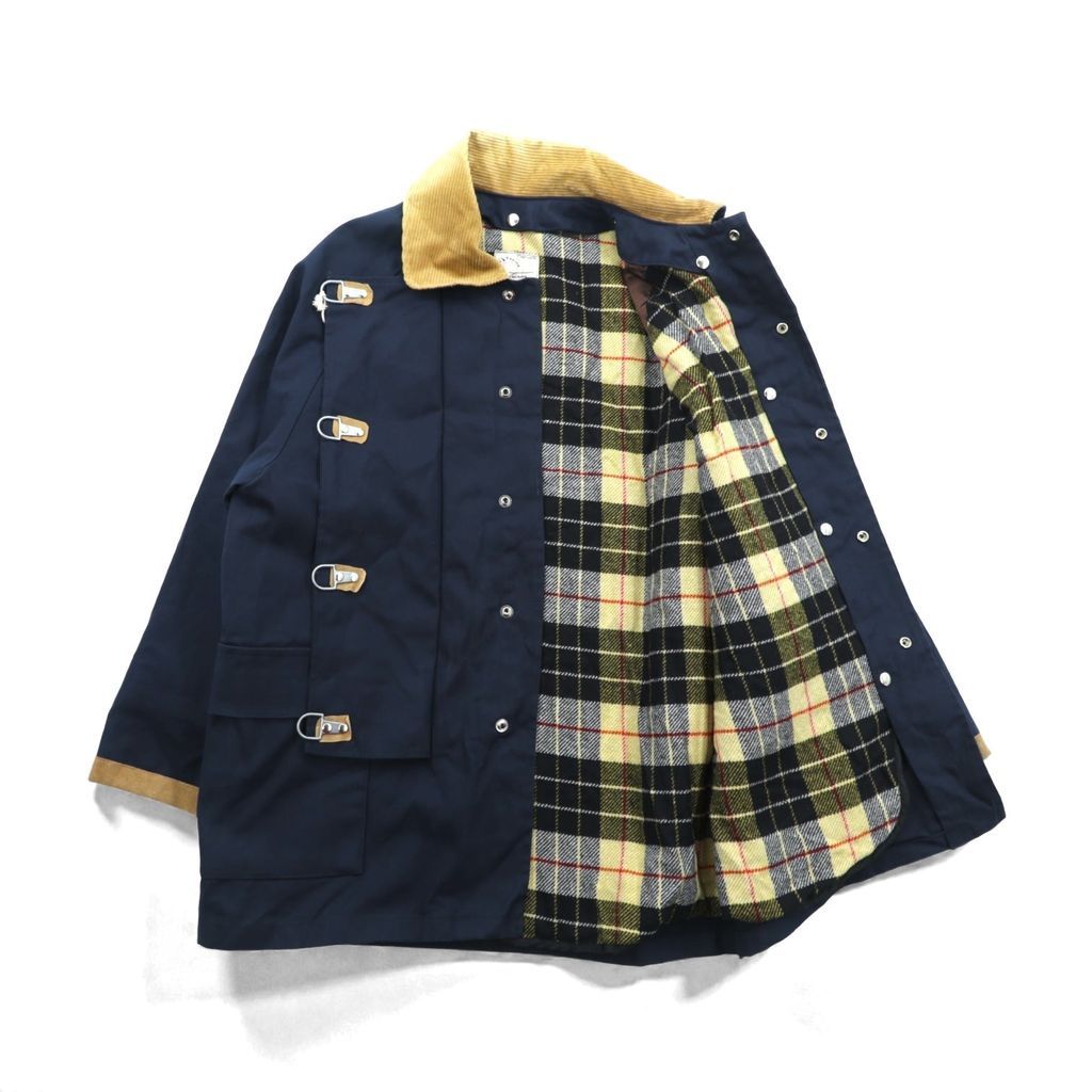 ファイヤーマンジャケット ダック カバーオール Iron trevor イタリア製 ダック ファイヤーマンジャケット