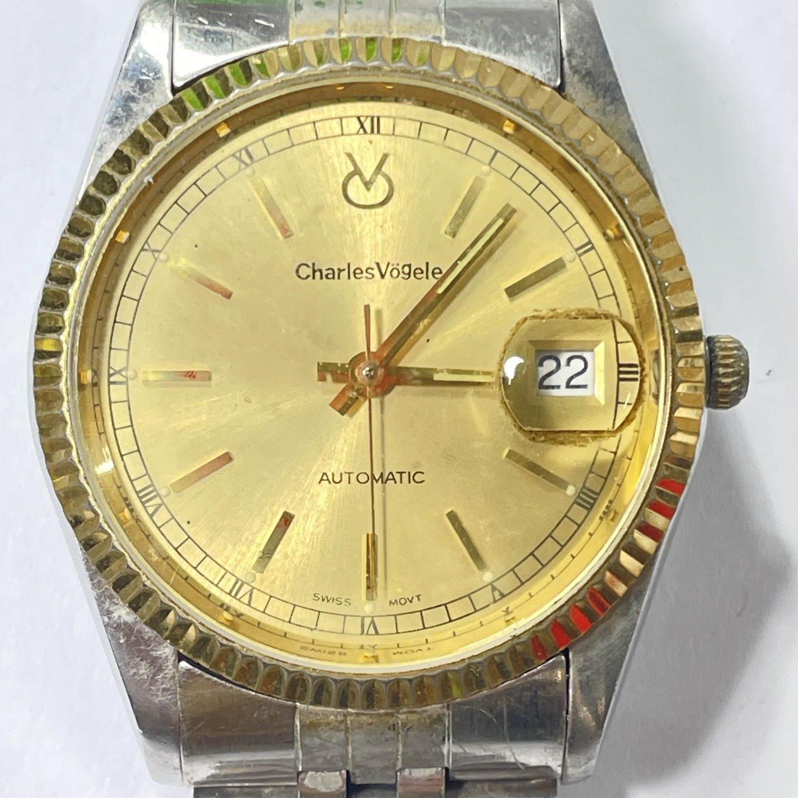 ☆ Charles Vogele シャルルホーゲル メンズ 腕時計 ゴールド CV-9051 
