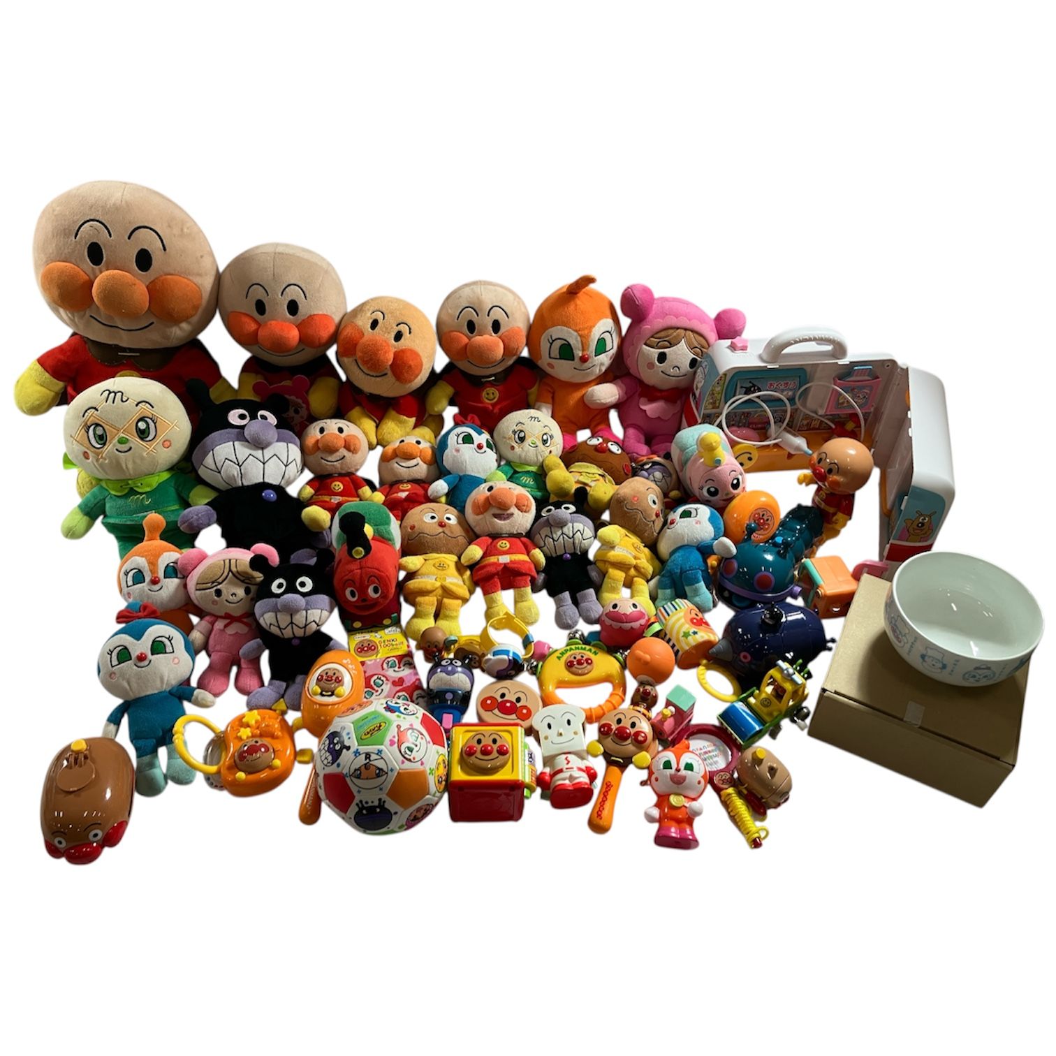 アンパンマン あんぱんまん おもちゃ ぬいぐるみ マスコット ドキンちゃん ばいきんまん 等 まとめ商品 5 3 kg