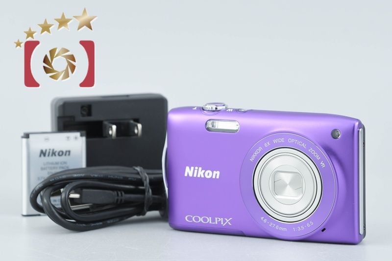 中古】Nikon ニコン COOLPIX S3300 ラベンダーパープル コンパクト