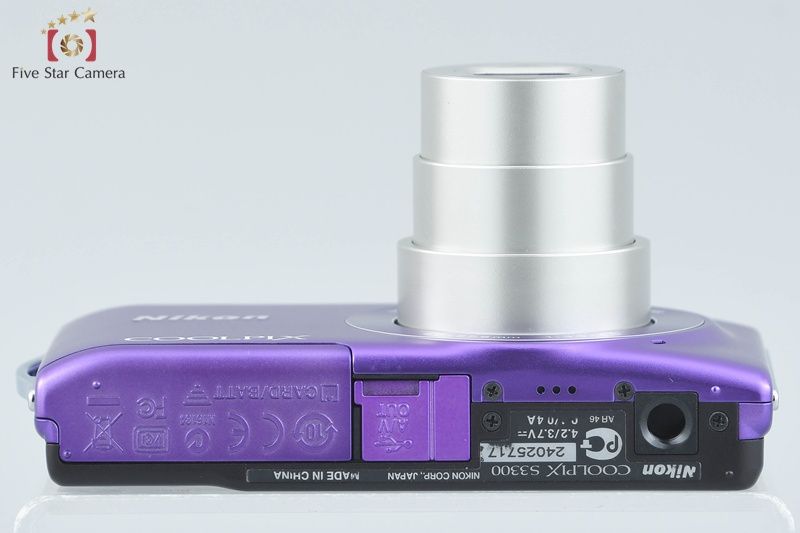 中古】Nikon ニコン COOLPIX S3300 ラベンダーパープル コンパクト