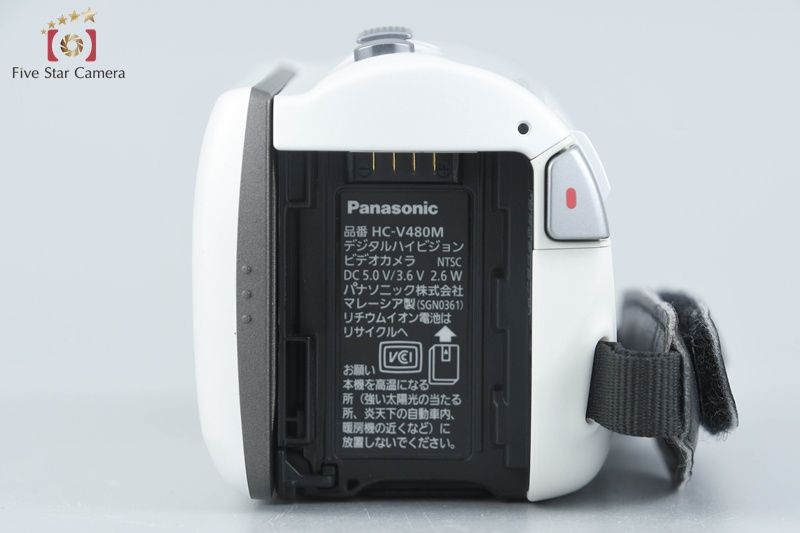 【美品】Panasonic ビデオカメラ HC-V480M ホワイト　動作確認済 Amazon.co.jp: パナソニック HDビデオカメラ V480M 32GB 高倍率90倍
