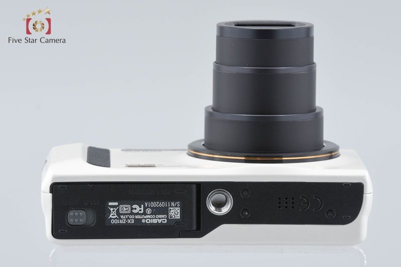 中古】CASIO カシオ HIGH SPEED EXILIM EX-ZR100 ホワイト コンパクト