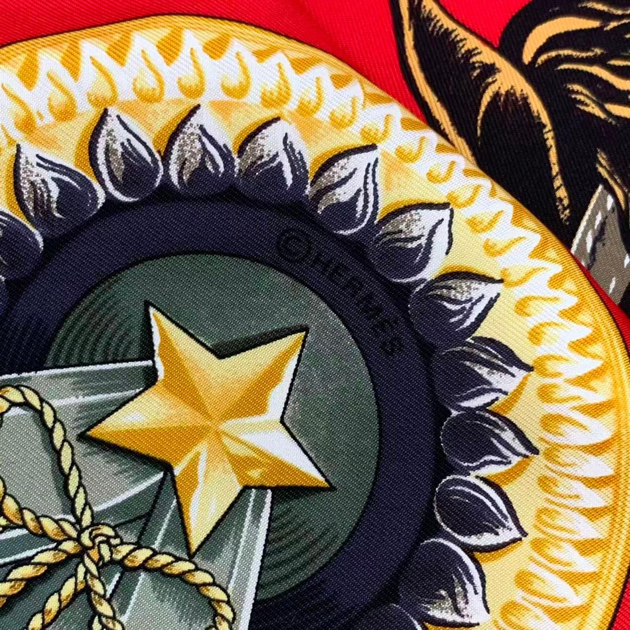 新品同様 HERMES エルメス カレ90 CHEVAUX DE TRAIT 輓馬 シルク