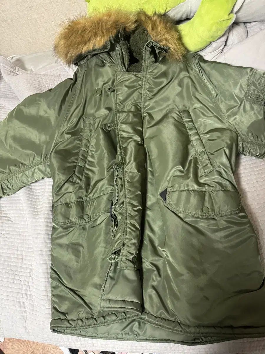 アルファインダストリー N-3B セージ グリーン A級 - メルカリ