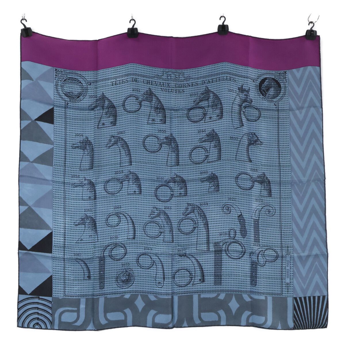 HERMES エルメス 【美品】バックルの工房 カレウォッシュ90 シルク100