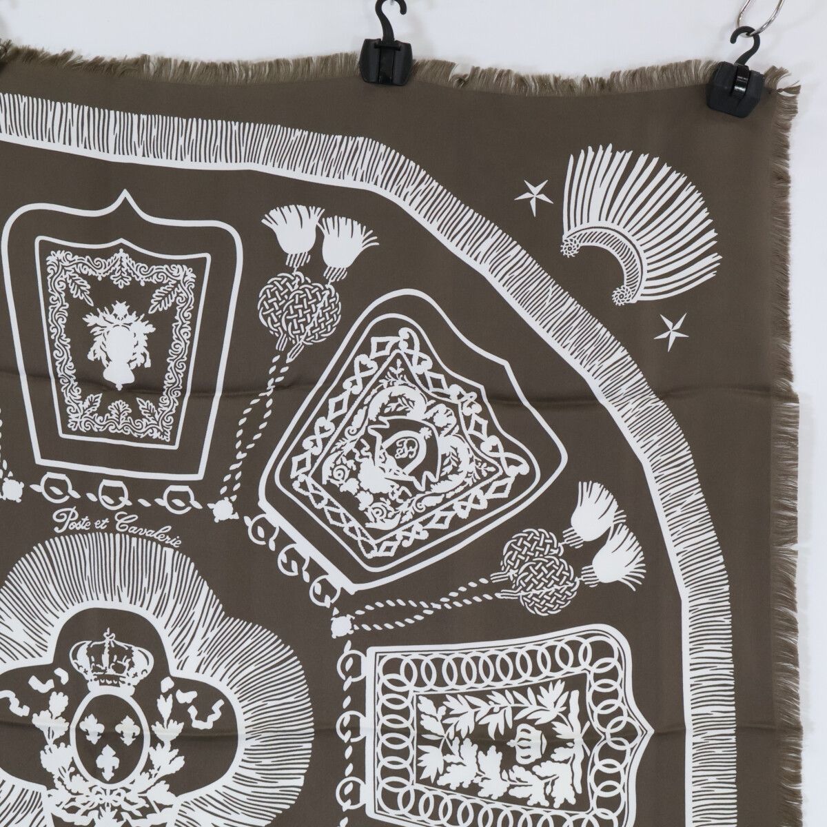 HERMES エルメス 【美品】サーベル飾袋 フリンジ カレH80 シルク100