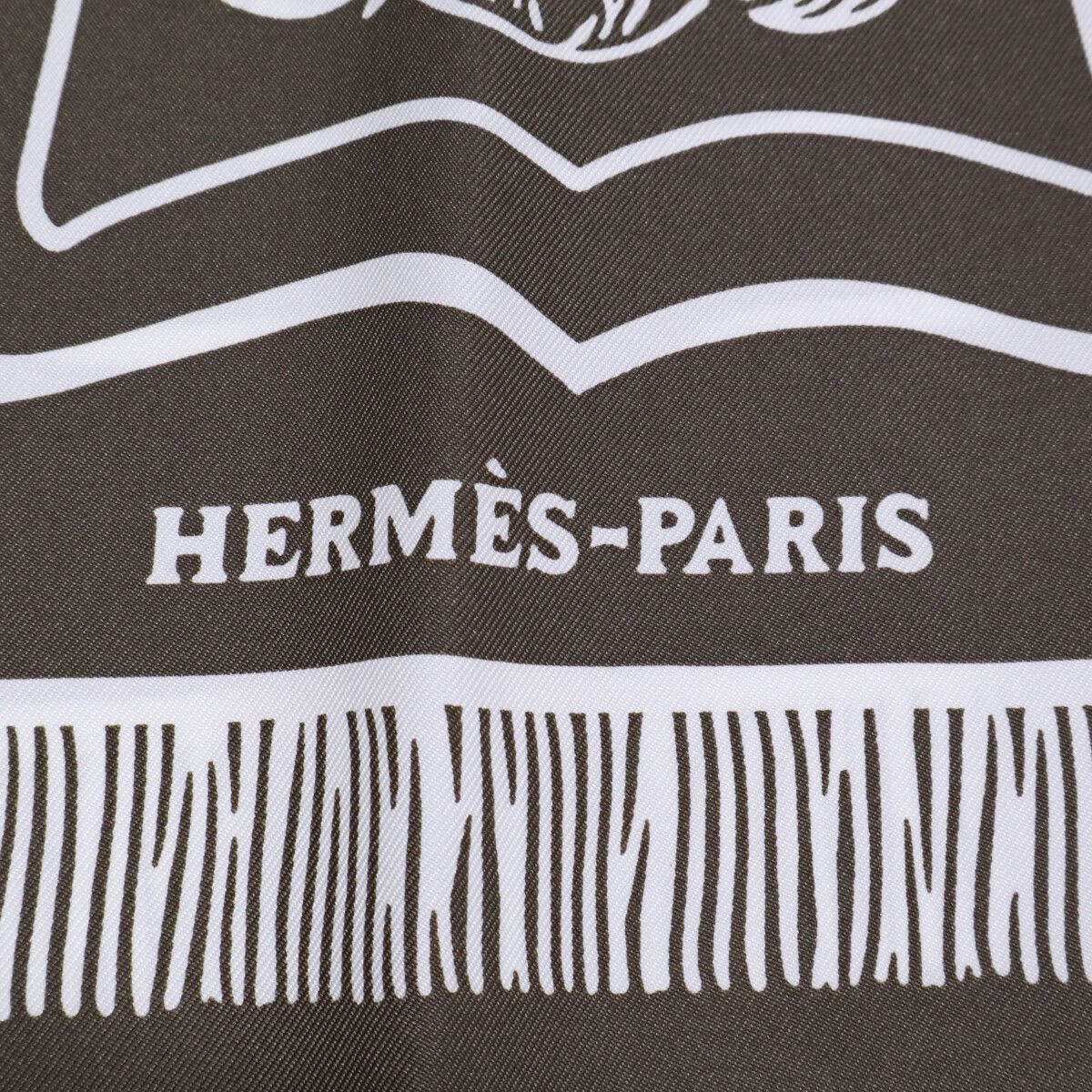 HERMES エルメス 【美品】サーベル飾袋 フリンジ カレH80 シルク100