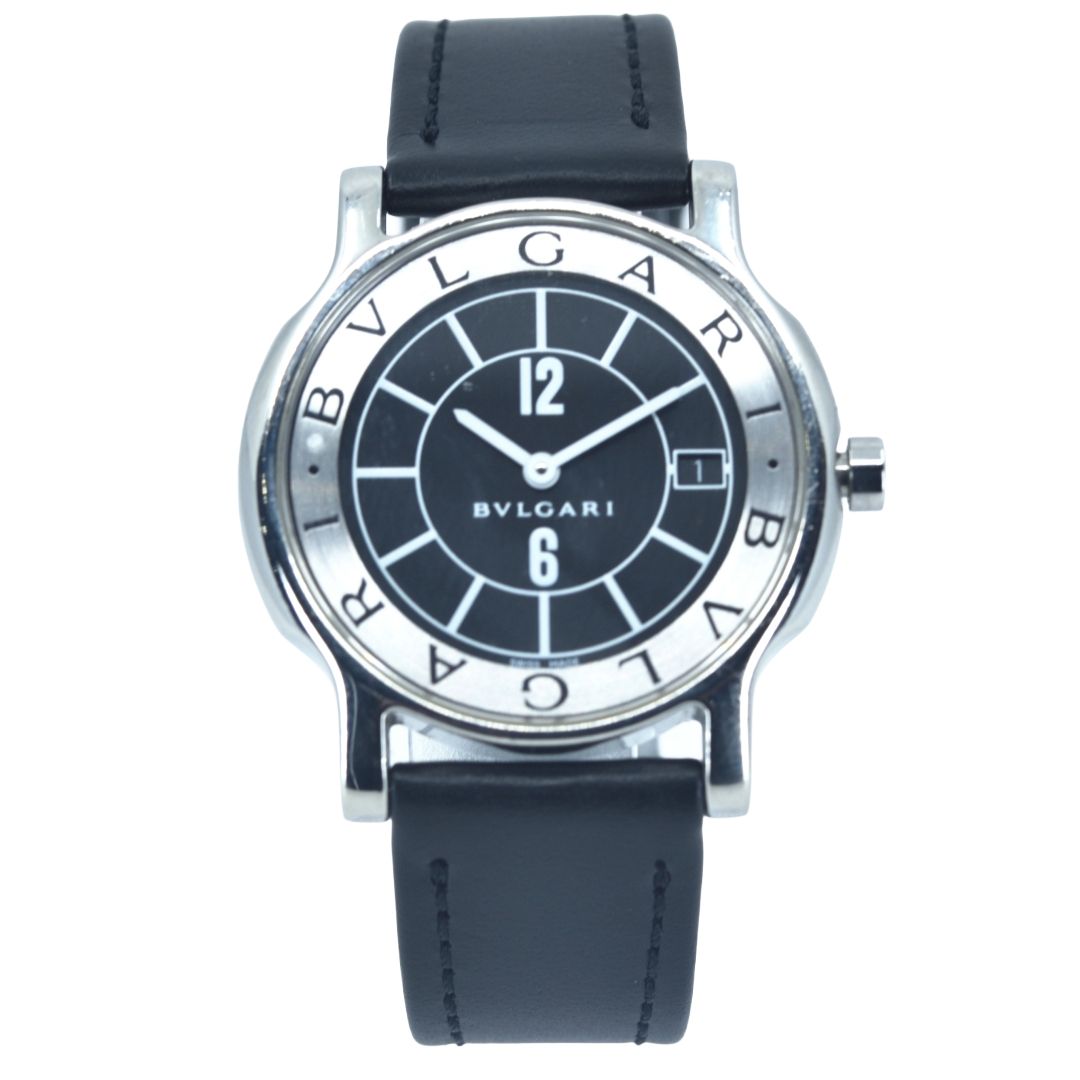 ブルガリ BVLGARI ソロテンポ 35mm ST35S ボーイズ 腕時計 社外ベルト 