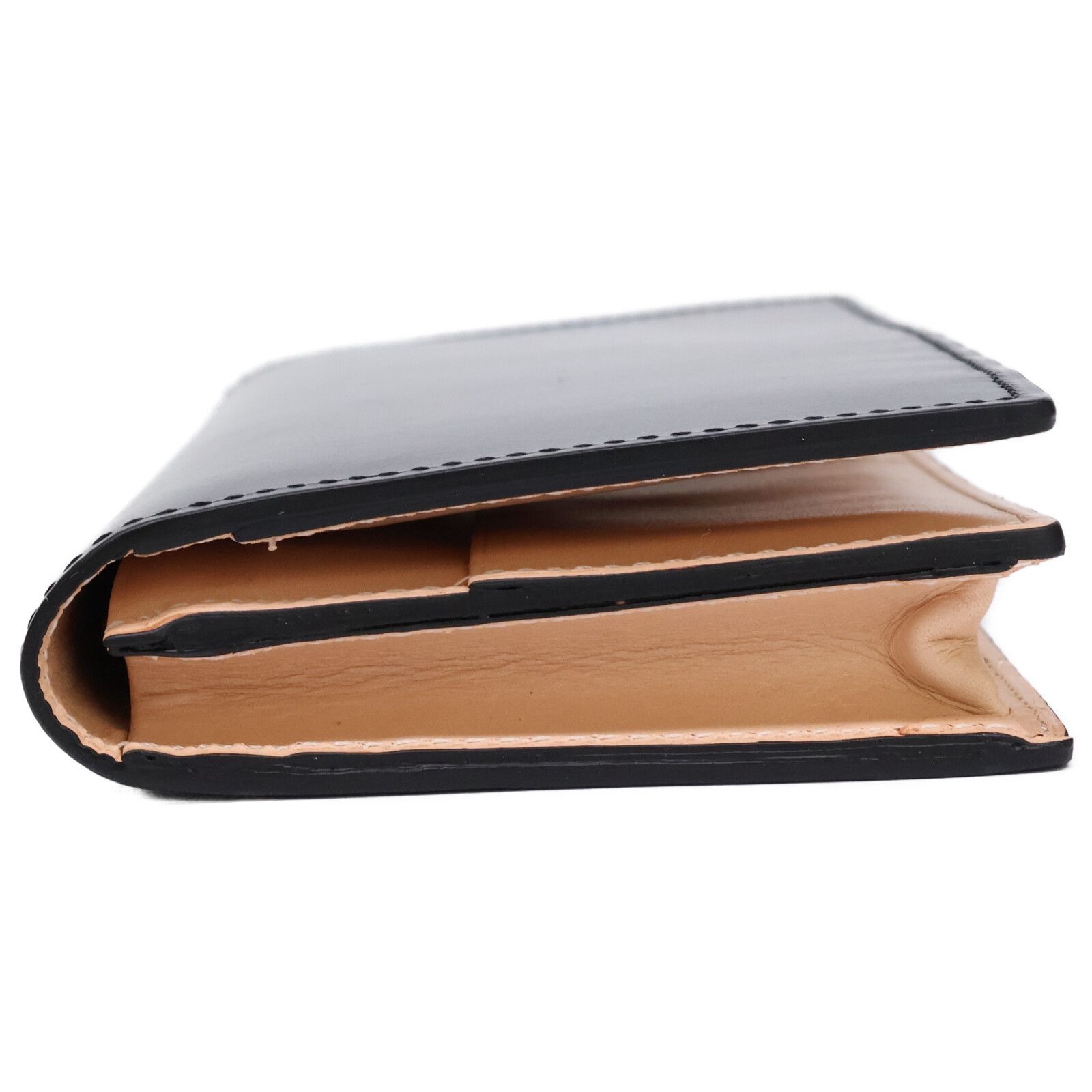 新品・未使用　ココマイスター　ブライドルアルフレートウォレット　レザー　黒 COCOMEISTER ココマイスター 【新品同様】ブライドルレザーxヌメ革