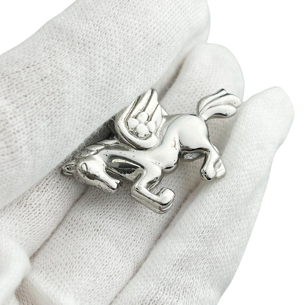 エルメス □美品□ カデナ ペガサス バッグチャーム キーホルダー