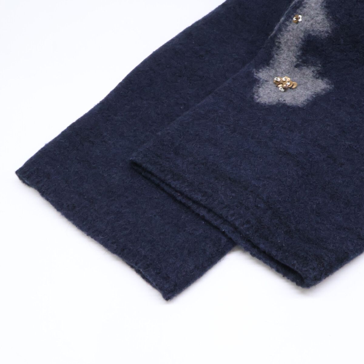 ★美品！45R フォーティファイブアール ウール100% 縮絨ニットジレベスト 45R フォーティファイブ アール 【美品】5102016 ウール 縮絨ニットの