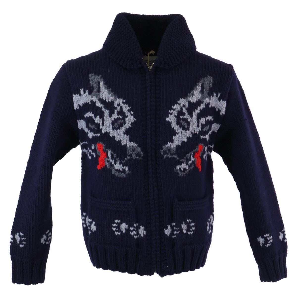 tenderloin テンダーロイン Mサイズ ウルフ　カウチン ウール 日本製 tenderloin テンダーロイン Mサイズ ウルフ カウチン ウール 日本製