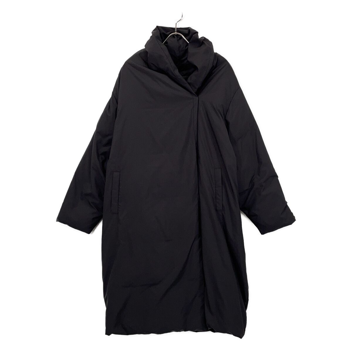 mizuiro ind ミズイロ インド ﾌﾞﾗｯｸ ｼｮｰﾙｶﾗｰ ﾄﾞﾚｰﾌﾟﾗｲﾄﾀﾞｳﾝｺｰﾄ F