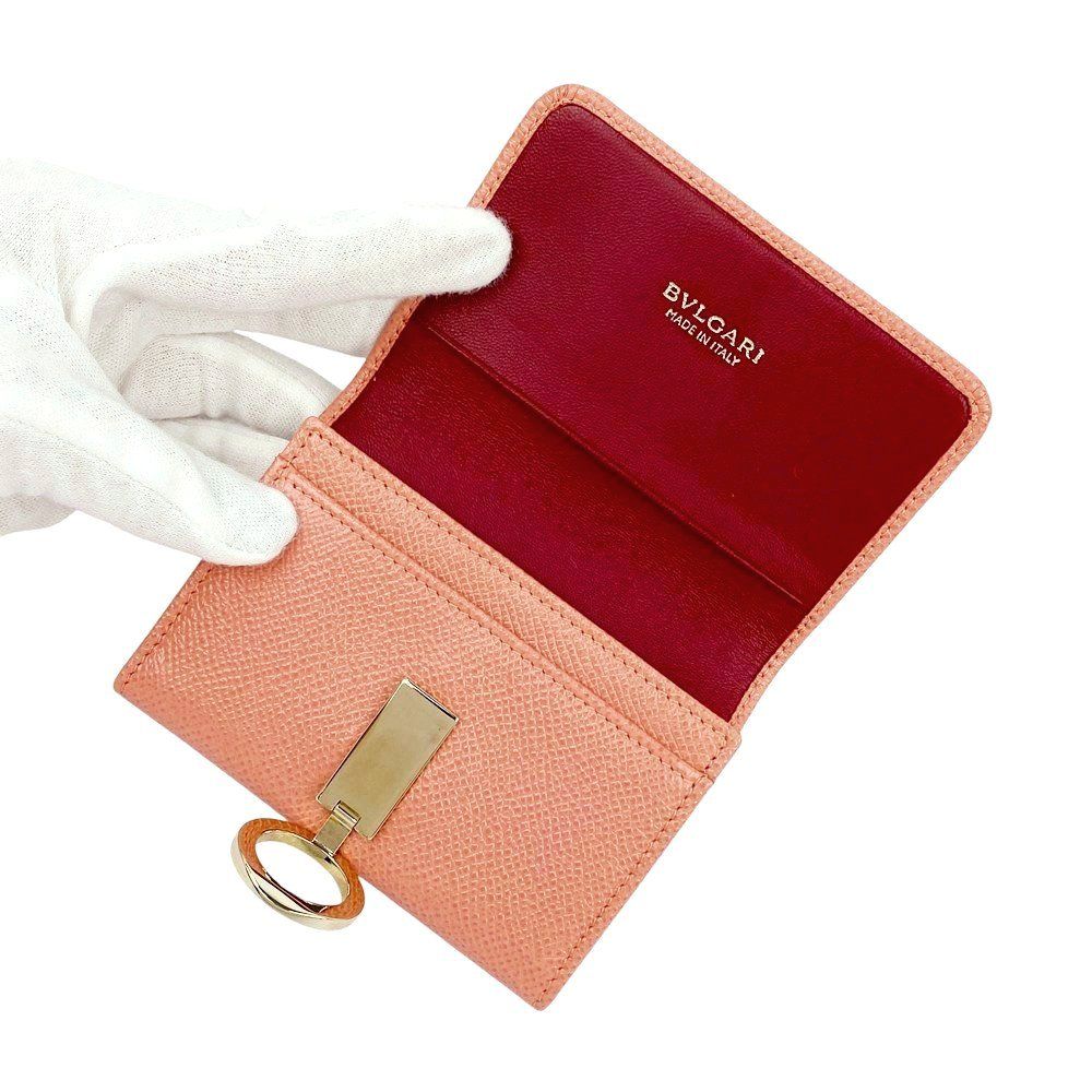ブルガリ □未使用□ BB カードケース 二つ折り 名刺入れ レザー