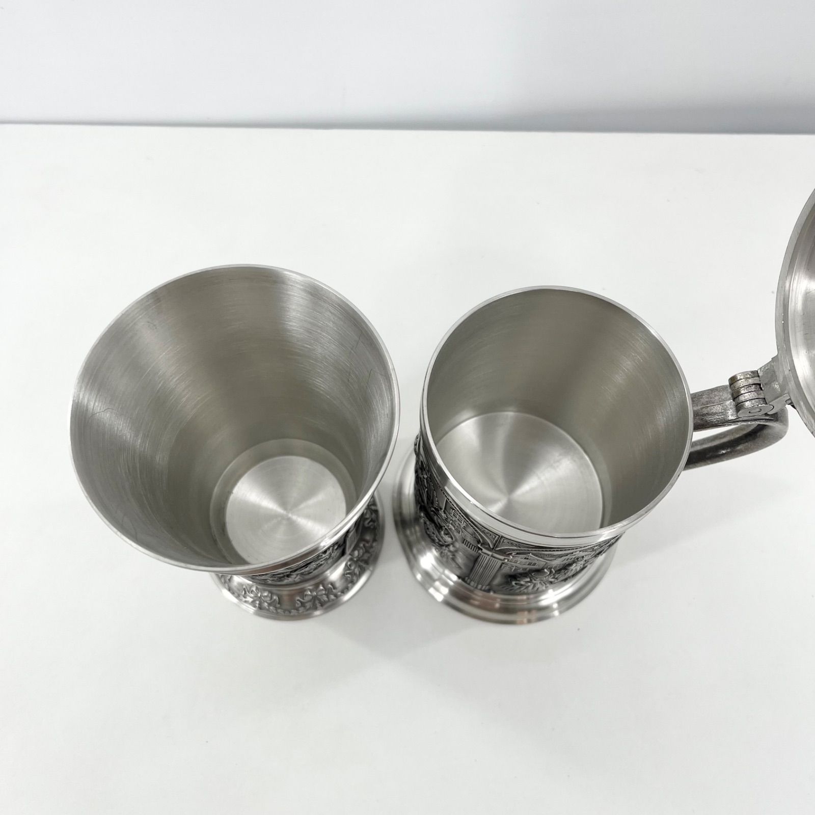 ドイツ製 Zinn Becker シュトゥットガルト ピューター ビアマグ