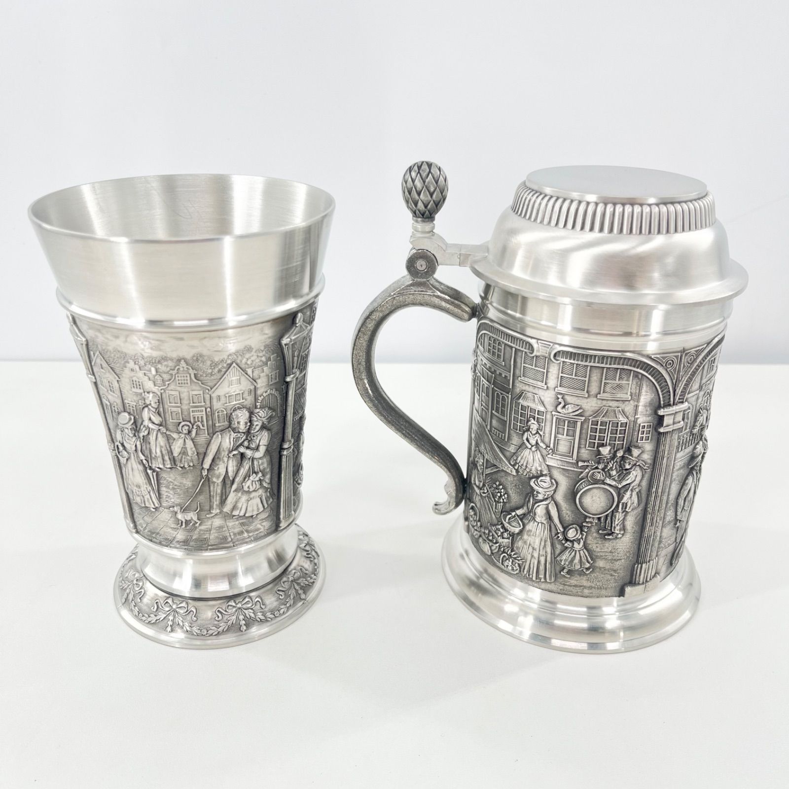 ドイツ製 Zinn Becker シュトゥットガルト ピューター ビアマグ