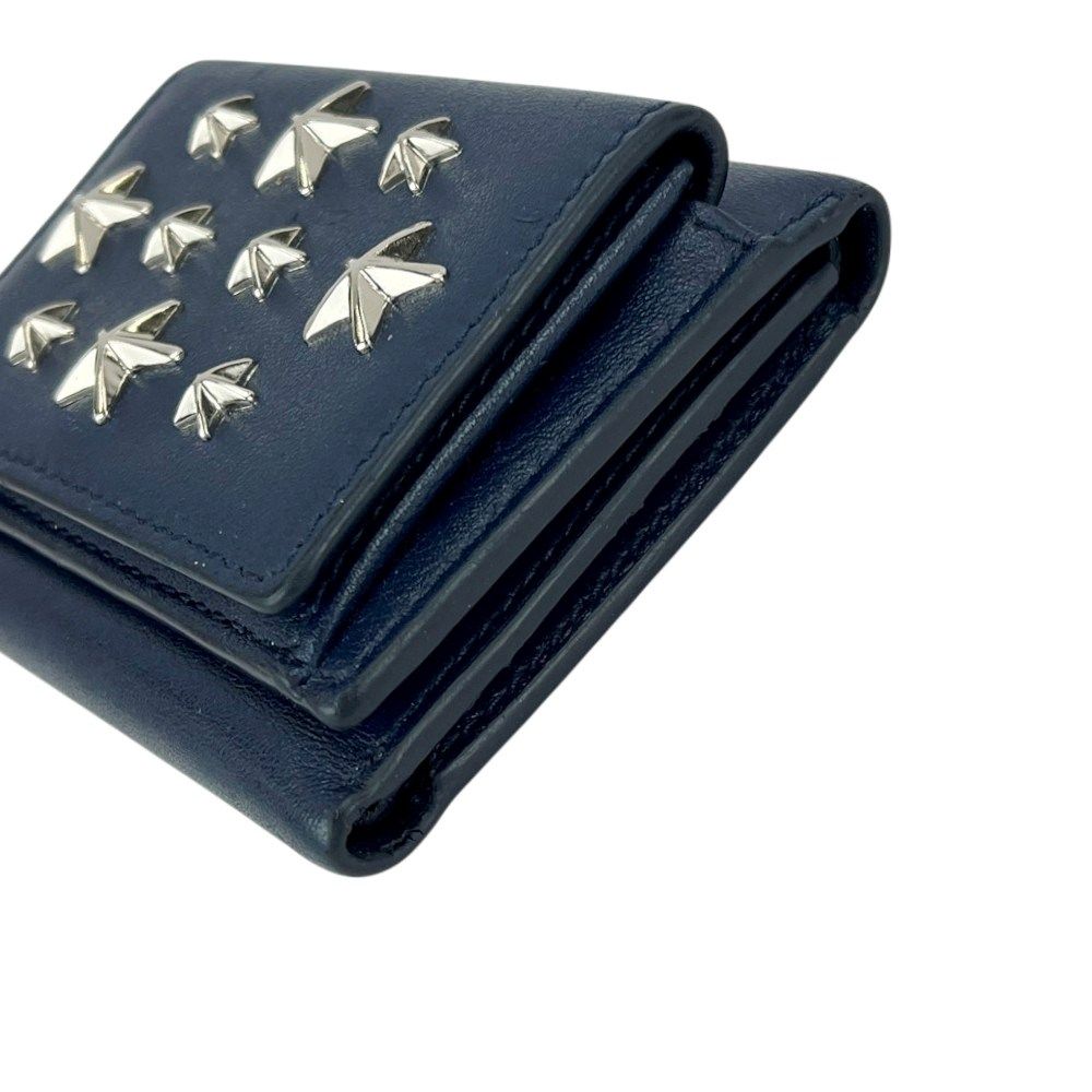 ジミーチュウ □美品□ スタースタッズ 三つ折り 財布 ミニ コンパクト