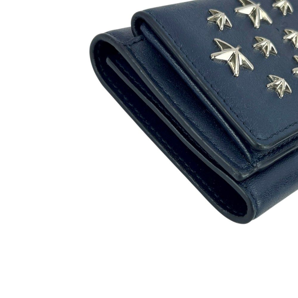 ジミーチュウ □美品□ スタースタッズ 三つ折り 財布 ミニ コンパクト