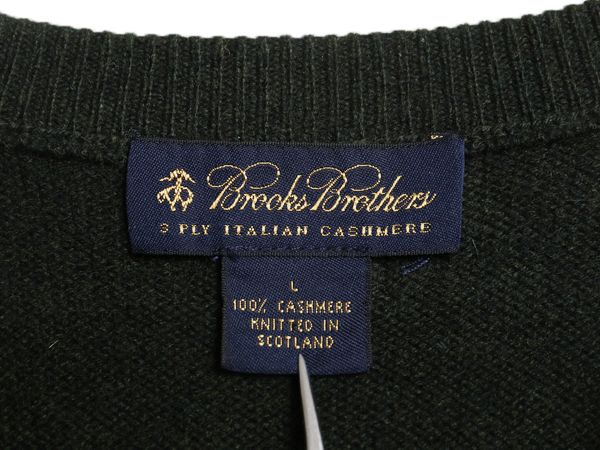 ブルックスブラザーズ　カシミア　ベスト　サイズＭ お得なクーポン配布中!】 スコットランド製 ブルックスブラザーズ