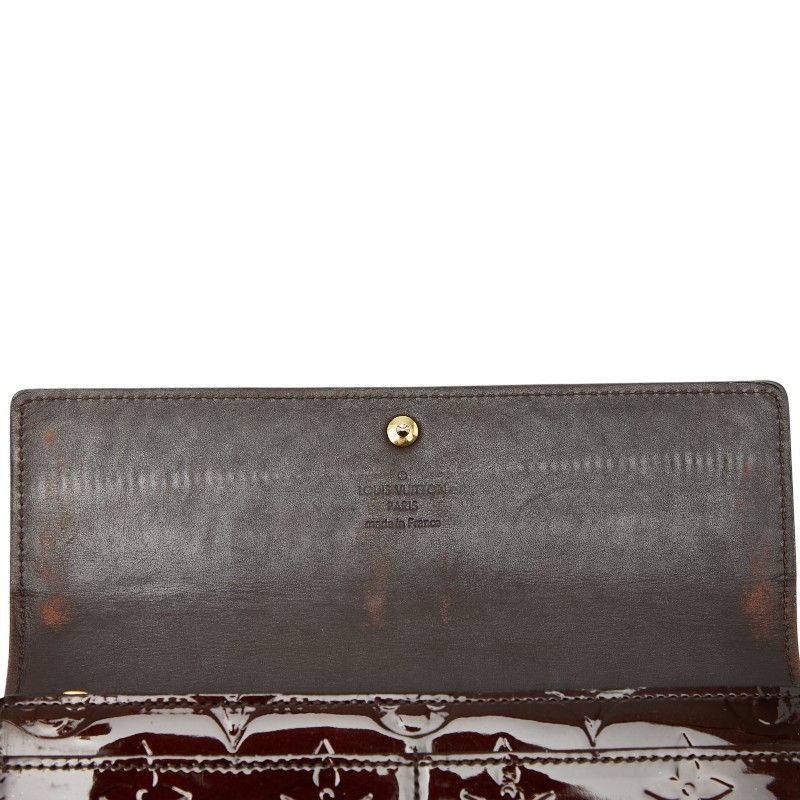 ルイヴィトン ポルトフォイユサラ ヴェルニ アマラント M93524 楽天市場】ルイヴィトン LOUIS VUITTON 長財布 2つ折ファスナー付き長