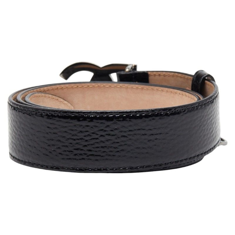 美品激レア・ドルチェアンドガッバーナ！Dolce & Gabbana ロゴベルト レア ドルチェ＆ガッバーナ ドルガバ ベルト ロゴプレート ブラック