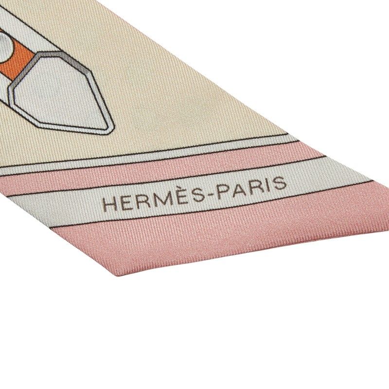 エルメス ツイリー Grand Tralala グラン トゥラララ ベージュ ピンク