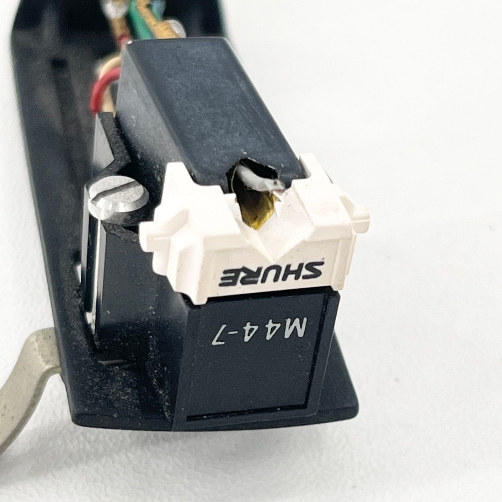 SHURE シュア M44-7 フォノカートリッジ ヘッドシェル付き DJ レコード