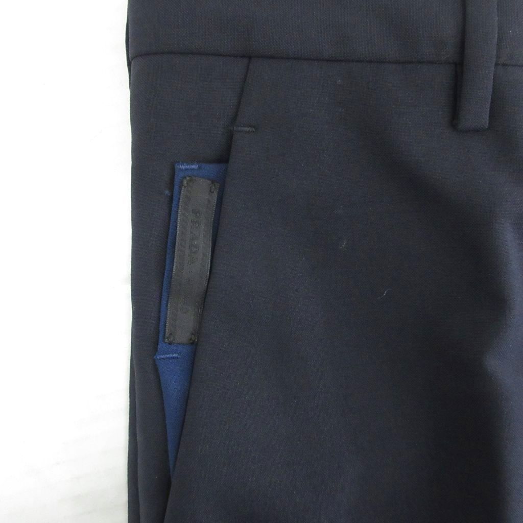 プラダ PRADA 2018年製 美品 パンツ スラックス ストレート センター