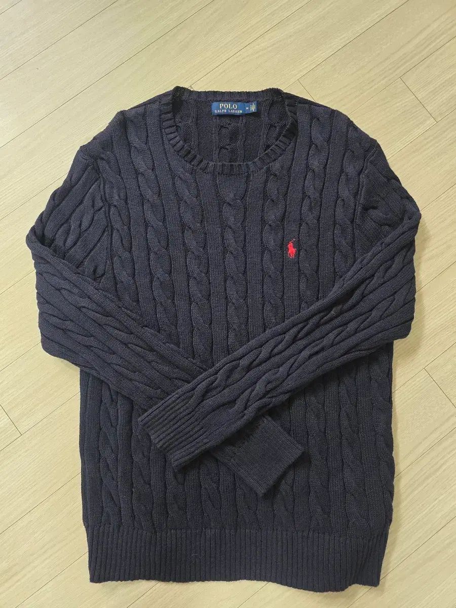 ポロ ラルフローレン ネイビー ケーブル編み ニット 100 - メルカリ