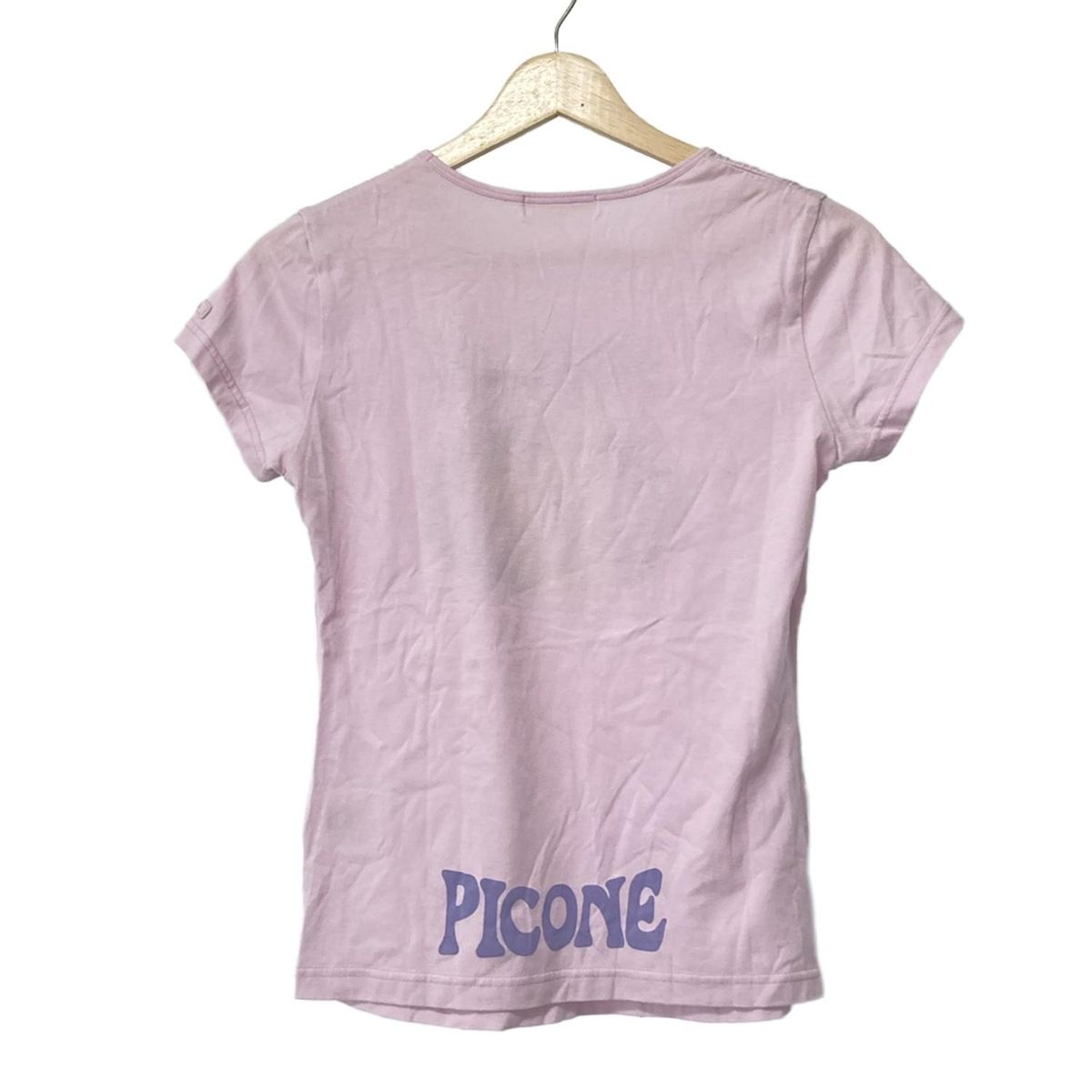 最終処分価格！PICONE 半袖Tシャツ 38 ピンク PICONE(ピッコーネ) 半袖Tシャツ サイズ38 S レディース美品