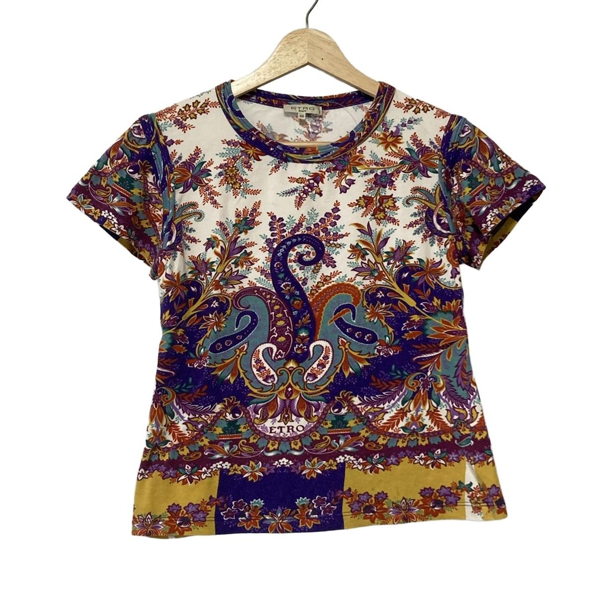 ETRO(エトロ) 半袖Tシャツ サイズ44 L レディース美品 - パープル